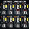 Dualvision 2PCS Car Lights H7 H4 H1 9006 H11 9005 H8 H9 Super Bright LED Headlights High Low Beam Fog Light Bulb White 6000K 12V