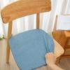 Stretch Jacquard Chair Seat Covers Solid Removable Washable Anti-Dust Dining Room Chair Seat Cushion Slipcovers