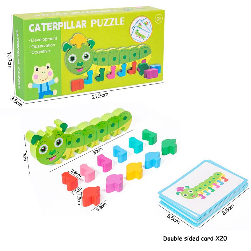 Gioco di Abbinamento Colori e Ordinamento per Bambini Giocattolo Creativo Montessori Clip Animali Perline Impilamento Gioco di Equilibrio Giocattolo per l'Educazione delle Abilità Motorie Fini del Bambino