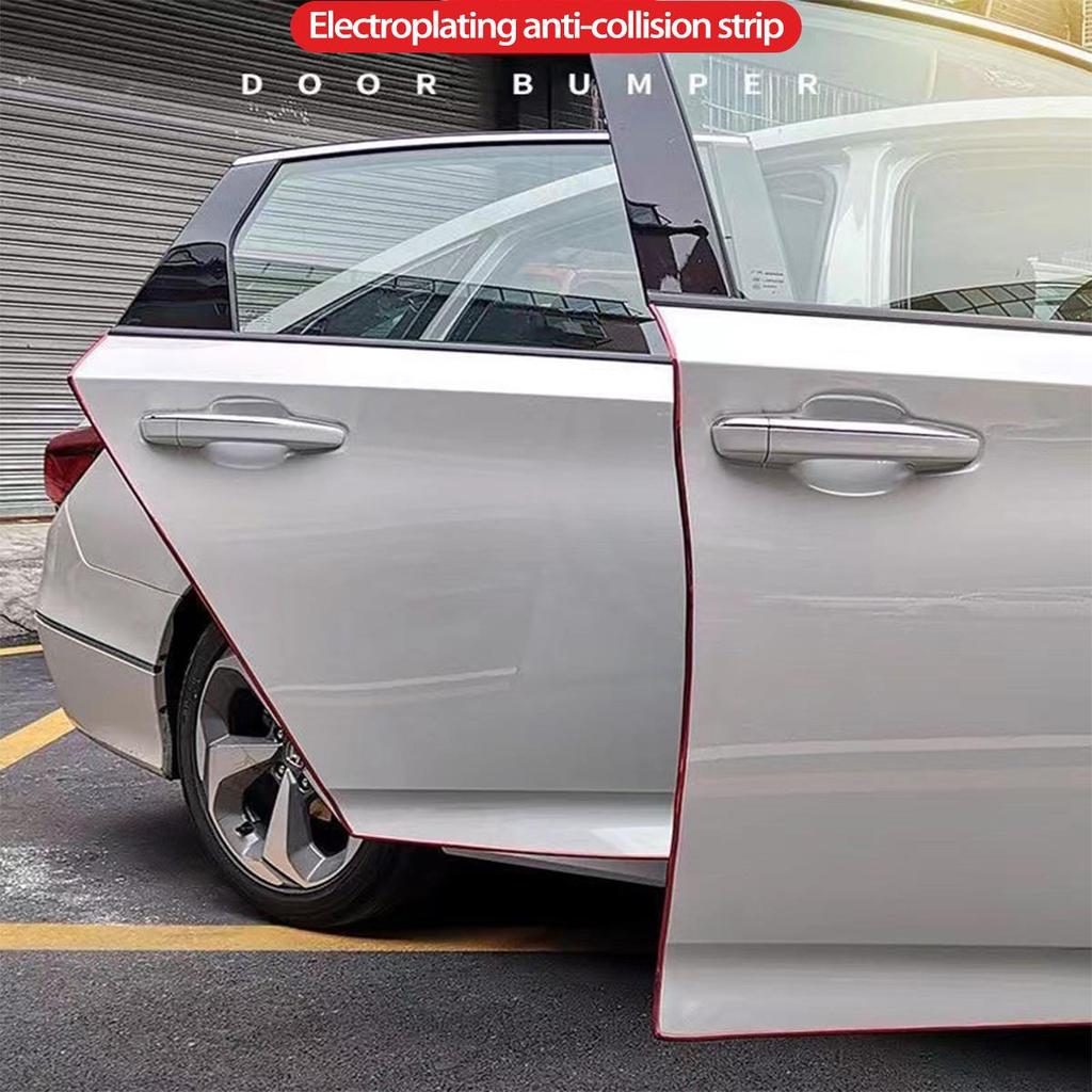 Universal Car Door Edge Protection Strip - Anti-Collision, Anti-Scratch, Anti-Rub, Electroplated Bright Finish Sticker.