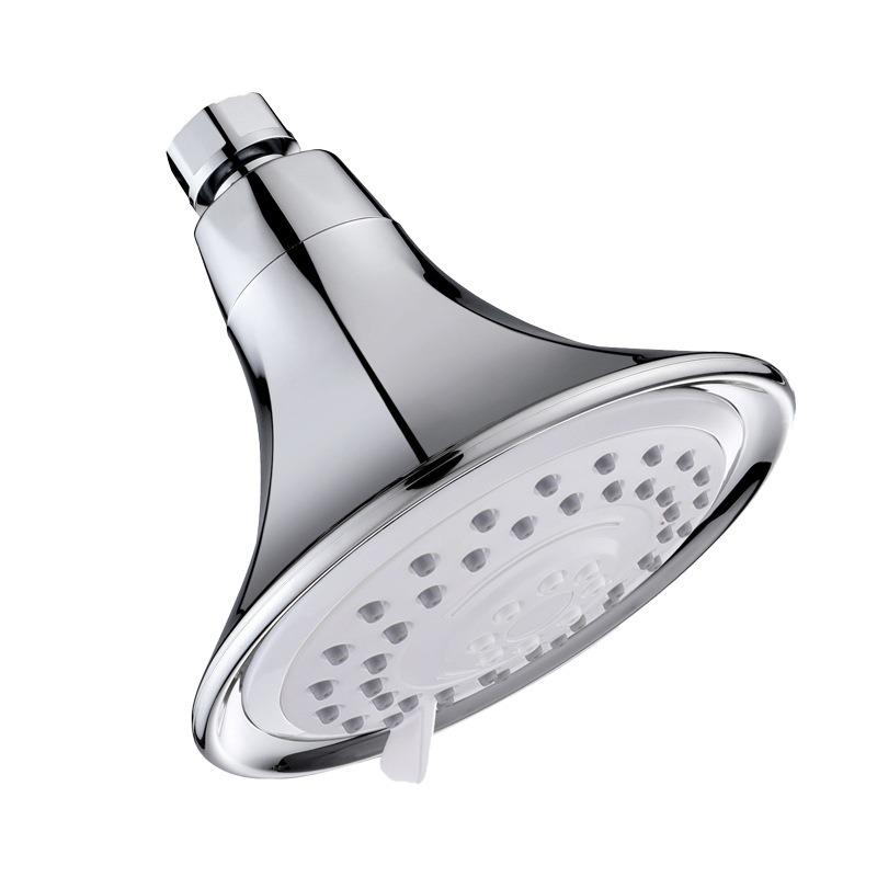 Air-Boosted Shower Head Small Ceiling Spray Showerhead Bathroom Hotel Showerhead Five-Setting Wall-Mounted Small Ceiling Head (as the picture,ABS Plastic)