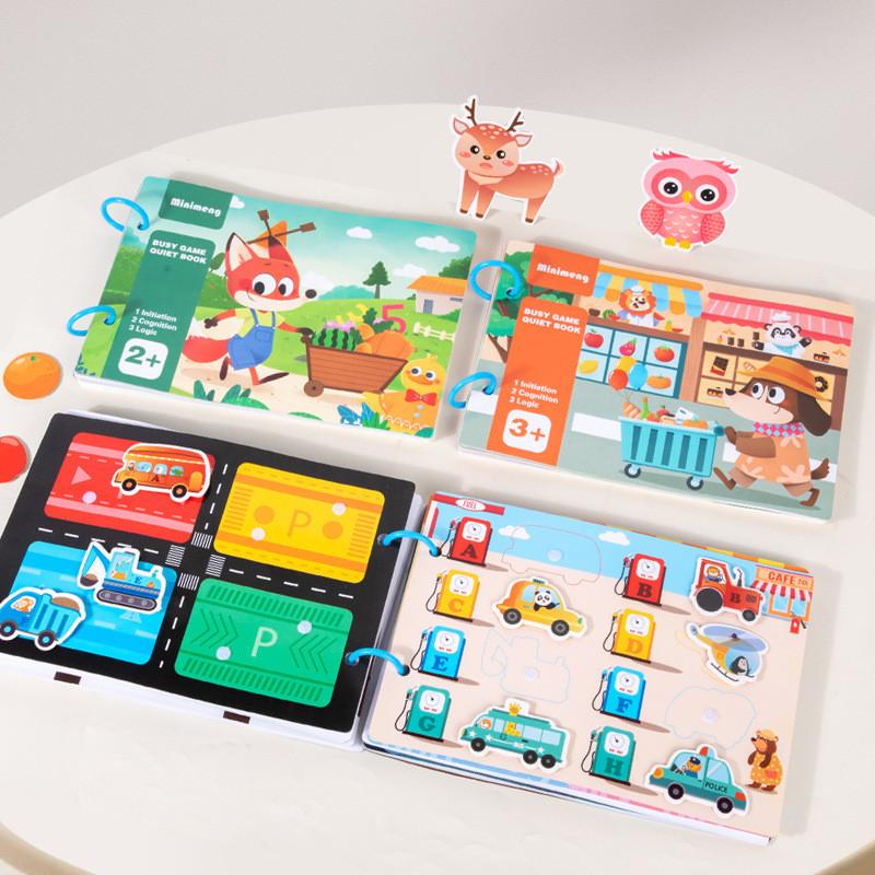Wooden Tearing Book For Baby And Toddler Educational Play Toy For Early Learning