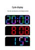 RGB Phantom Color Wall Clock: Creative Digital Clock for Living Rooms