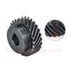 1pcs 1.5M Helical Gear 42 45 46 Teeth 1.5 Modulus 42T 45T 46T 45 Degree Left/Right Spiral 45# Steel Gear Bore 12-32mm Custom
