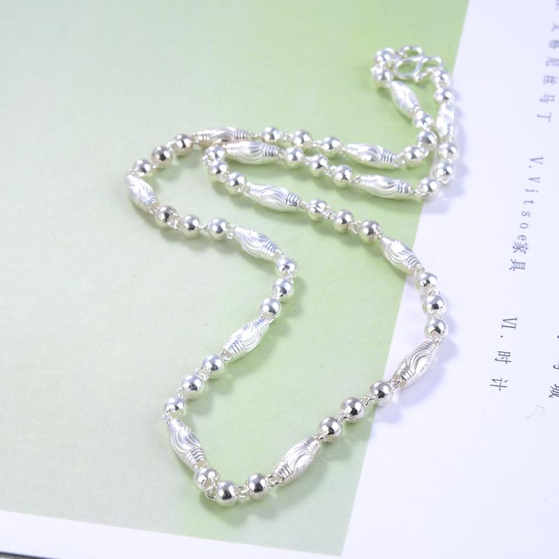 Чоловіче намисто зі 100% стерлінгового срібла 925 проби, намисто з ланцюжком, хлопчик, панк, хіп-хоп, рок, домінантне просте модне товсте намисто