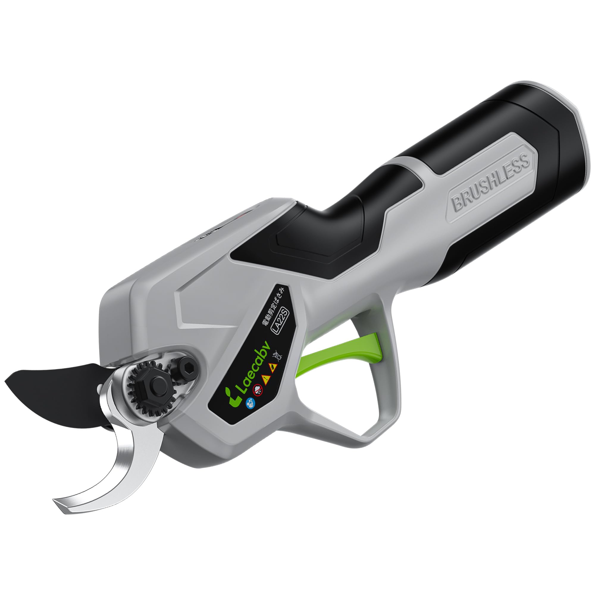 

Laecabv Электрический секатор Диаметр резки дюймы Аккумуляторный секатор Садовый Фруктовый Толстые ветви Электрическая обрезка Садоводство Ультралегкий и серый