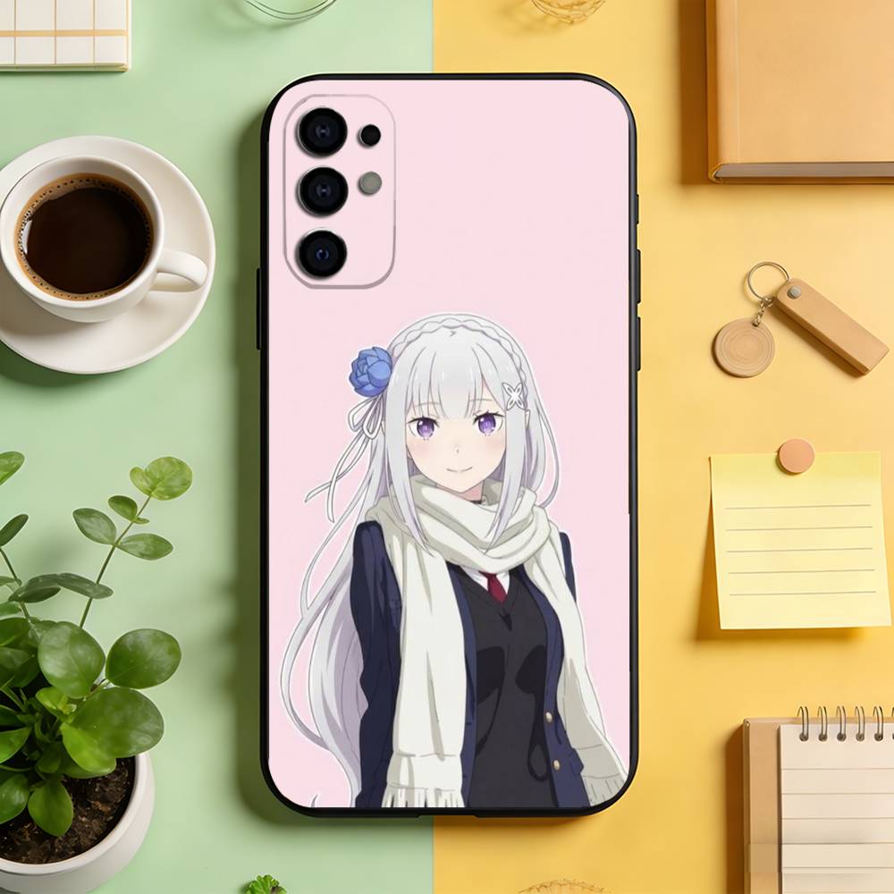 

ReZero Starting Life in Another World Phone Case Black Silicone Soft For Samsung S25,S24,S21,S22,S23,S30,Ultra,S20,Plus,Fe,Lite Samsung S26ULTRA
