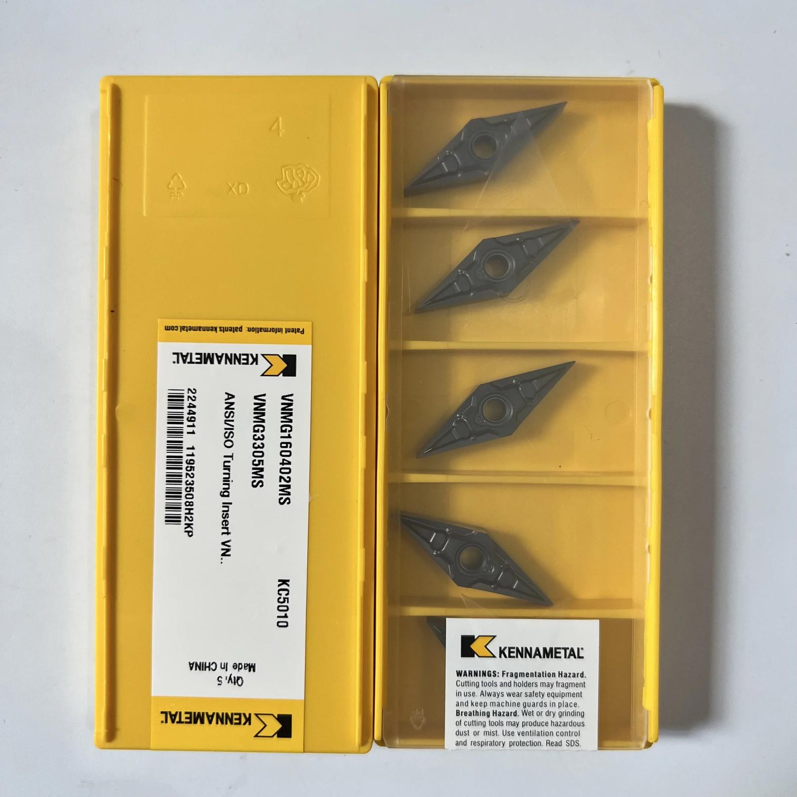 

KENNAMETEL / VNMG160402MS KC5010 / Оригинальная твердосплавная пластина 10 шт.