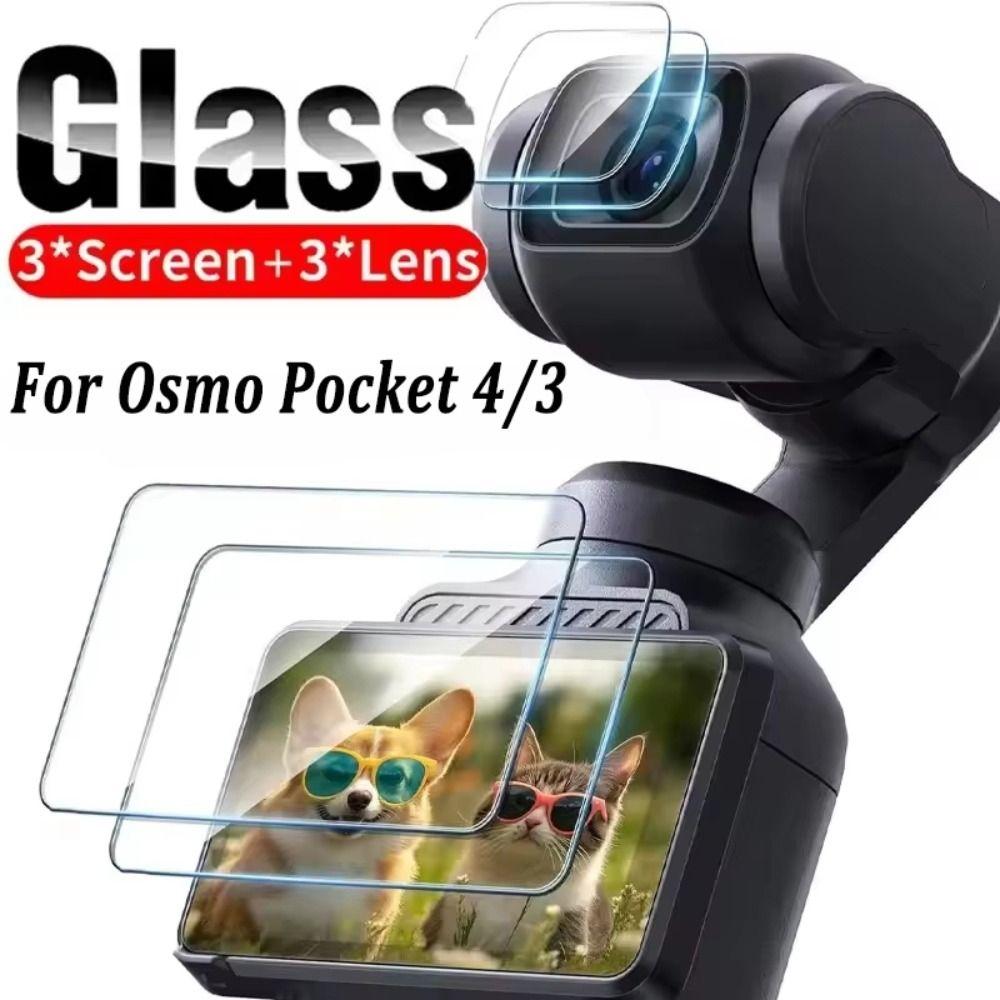 HD Lens Films Tempered Glass Protective Films New Screen Protector for DJI Osmo Pocket 4 3