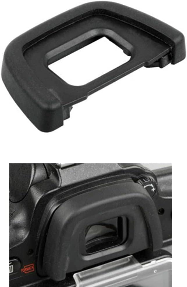 by Set of 2 Compatible Eyecups for Nikon and D5000 Includes Hot Shoe Cover Level [Photo Me] DK-23 Eyepieces, D750, D610, D600, D7200, D7100, D7000,
