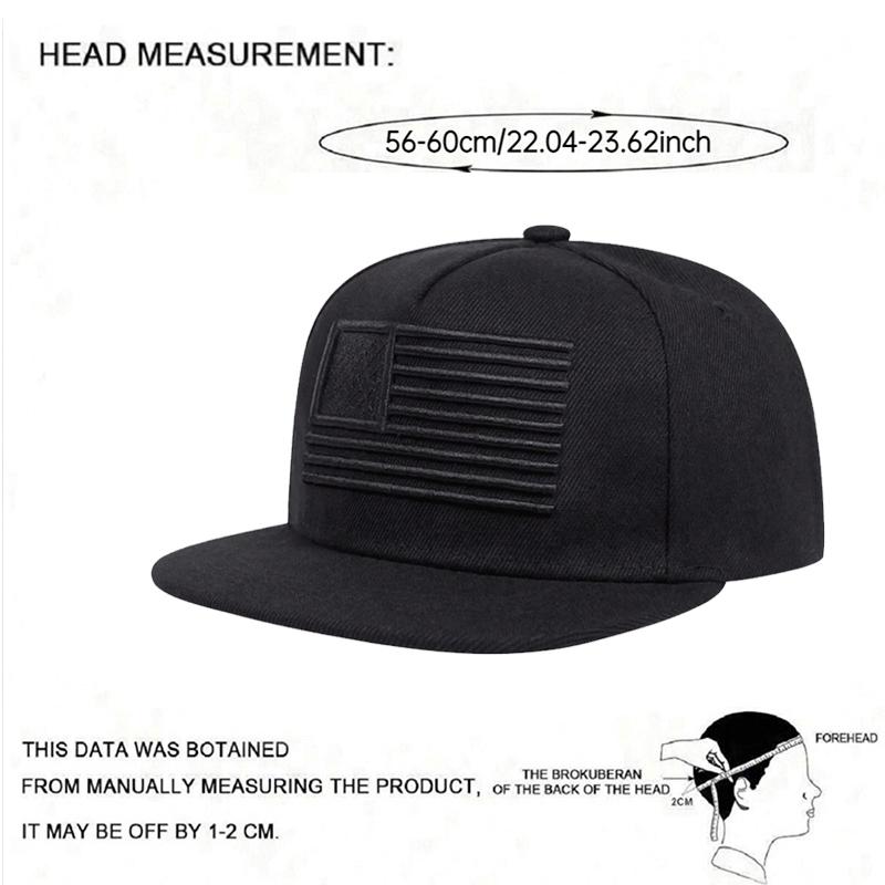 New American Flag Children'S Flat Brimmed Hat Men'S Street Hip Hop Hat Women'S Outdoor Leisure Sports Sunshade Baseball Hat