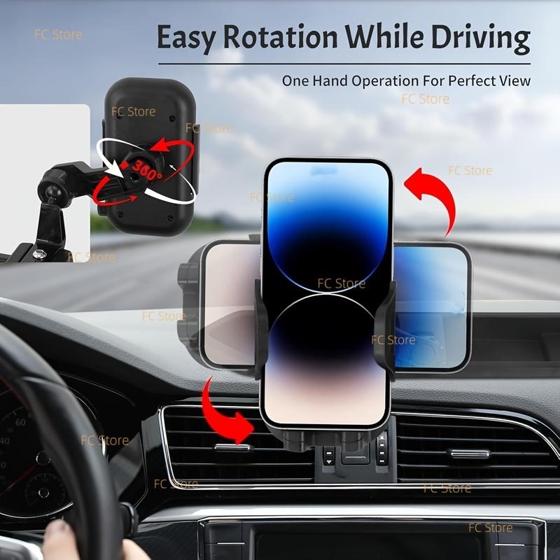 Upgraded Phone Mount for Jeep Wrangler JL JLU & Gladiator JT 2018 2019 2020 2021 2022 2023 , Multi-Mount Phone Holder Dash Tray