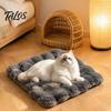 Non-slip Pet Bed for Floors Faux Fur Mat, Soft Warm Cat Sleeping Pad with Bottom, Anti-slip Mat Puppy Self-Warming Fuzzy Cozy Dogs Cats, Machine