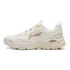 Li Ning Carefree V3 Cushioning Abrasion Resistant Breathable Low top Running Shoes Women's Ivory ARXW024-1