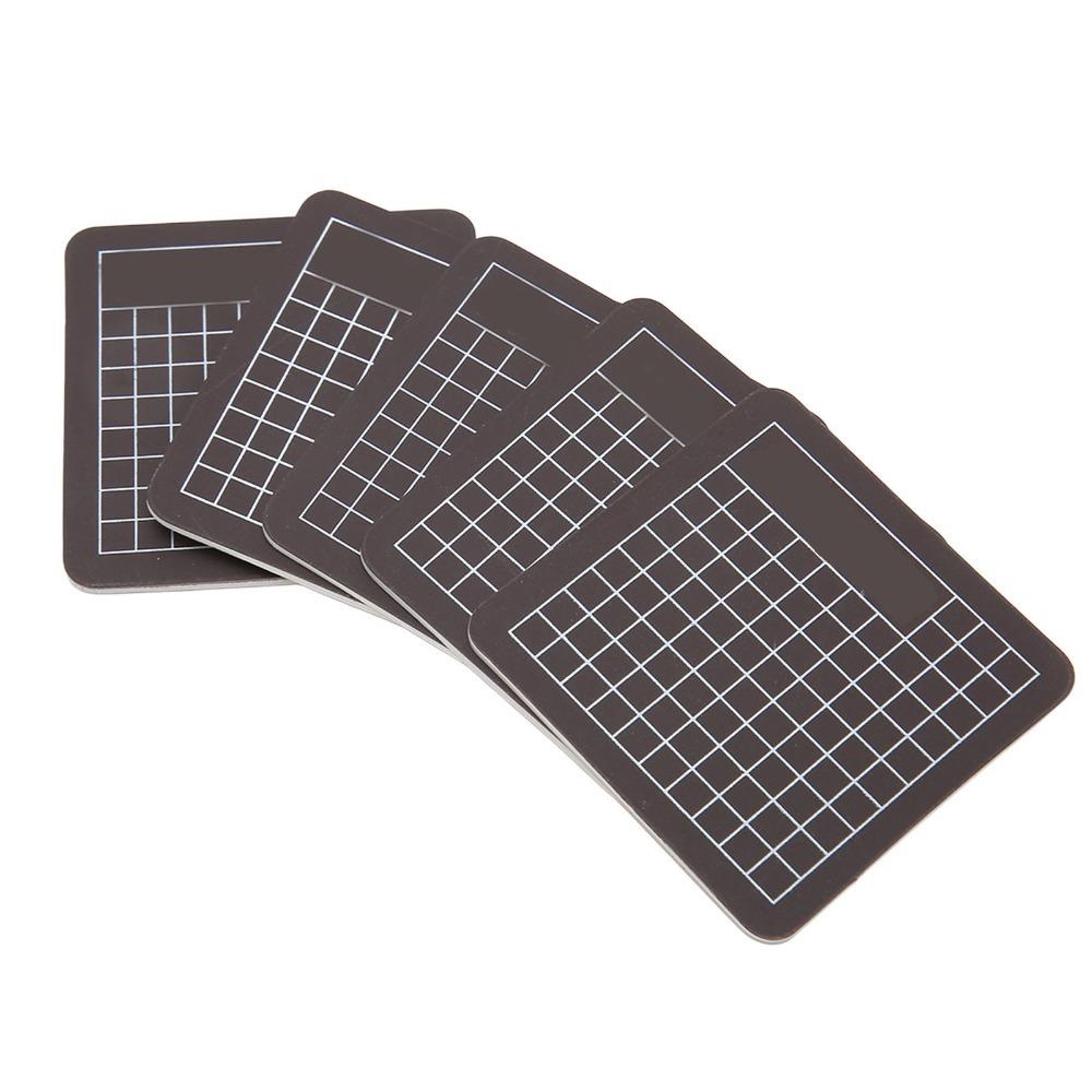 5Pcs 6x6cm Self Recoverying Mat Black Paper Cutting Board Anti Slip Craft Mat Clay Modeling