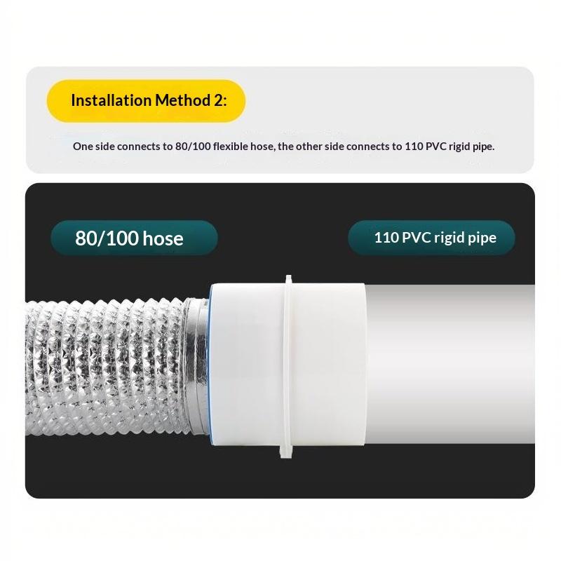 Exhaust Fan Check Valve 80/110mm Round Pipe Backdraft Damper No Noise Silent Vent Part for Bedroom Ensuite Bathroom