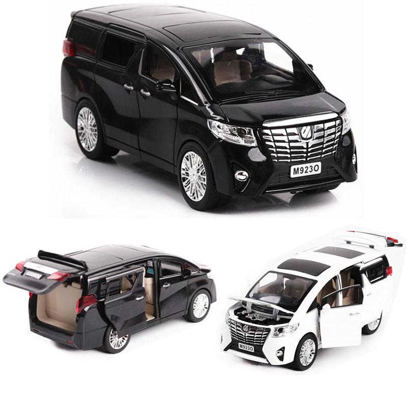 1/24 Toyota Alphard MPV Automodell Legierung Auto Druckguss Spielzeugautomodell Pull Back Kinderspielzeug Sammlerstücke Kostenloser Versand