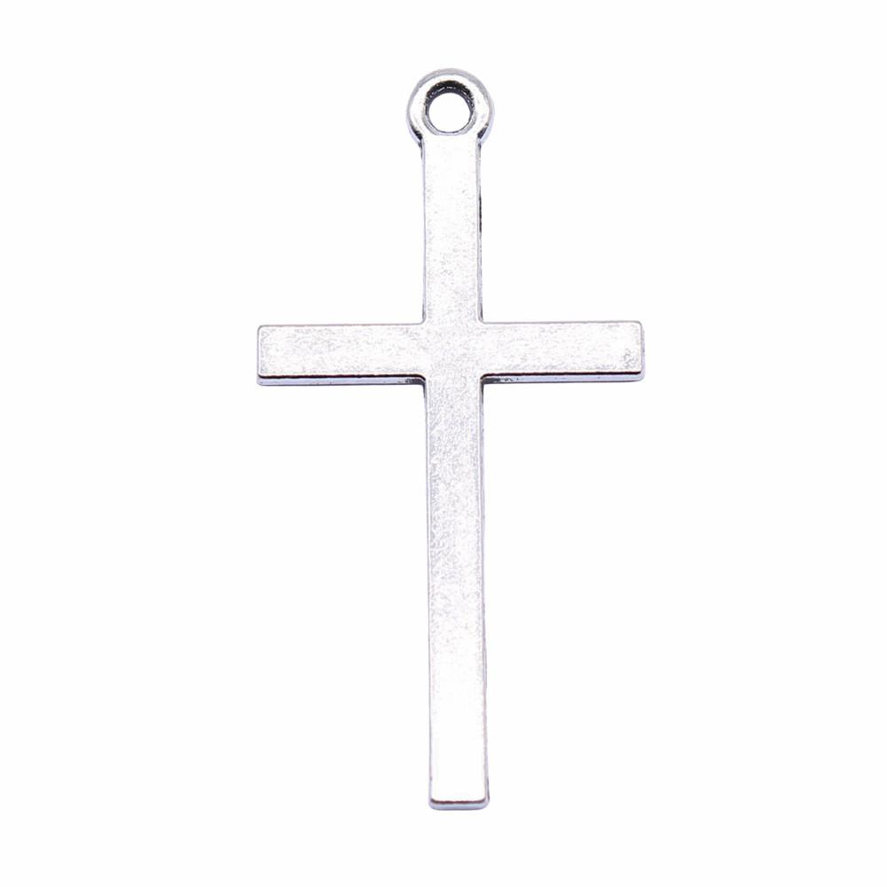 Pingentes de Cruz Clássica em Liga de Metal Multicor Para Joias Cristãs Minimalistas