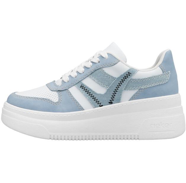 

Женские полуботинки Rieker M7815-10 hellblau белые 41