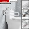 Wall-Mounted Folding Toilet Handrail for Elderly - ABS Stainless Steel