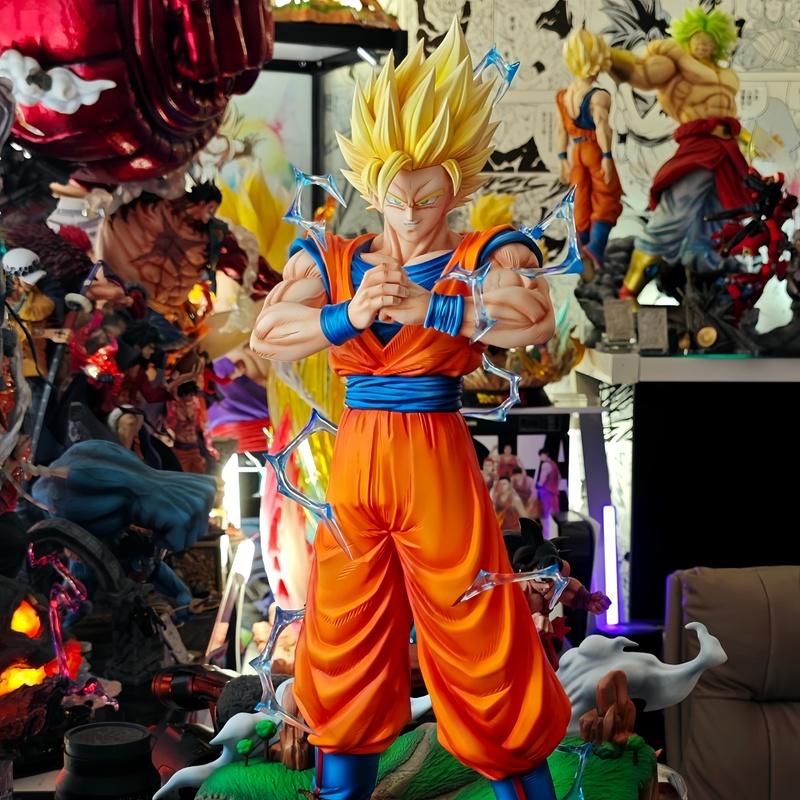 

30cm Dragon Ball Anime Figure Super Saiyan Goku Model Dolls Trend Action Figures Collectible Toy Desktop Accessorie Gifts білий