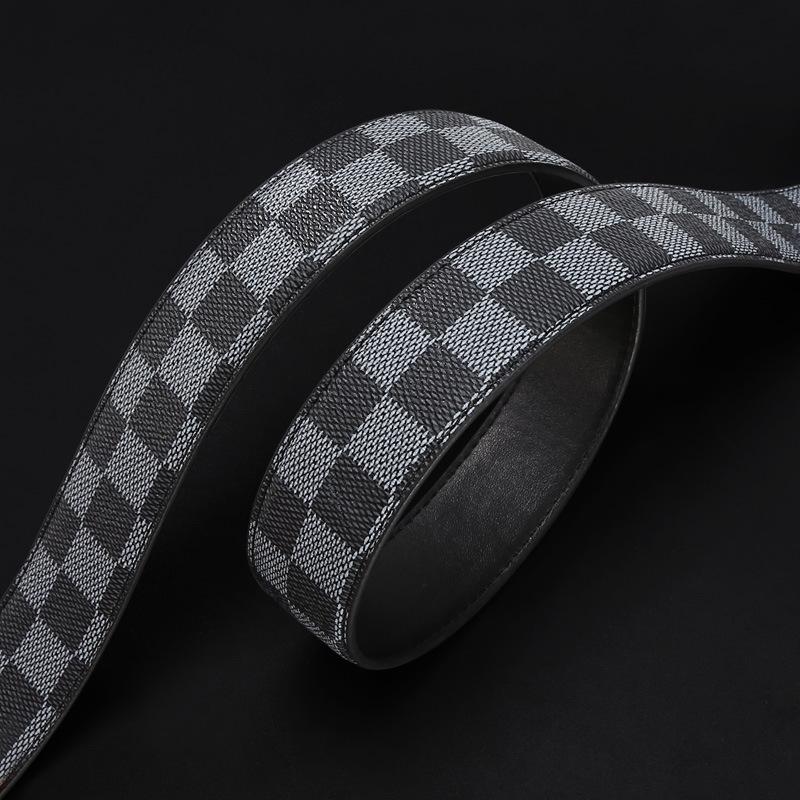 Cinto de Couro Masculino Negócios Combinação Total Cinto com Fivela Automática Cinto de Calças para Homens de Meia-idade e Jovens