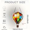 1 Pcs 2D Acrylic Hot Air Balloon Light-Collecting Device Flower Window Pendant Garden Home Decoration