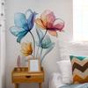 2 Pcs Simple Lines Yumei Flowers Bedroom Living Room Home Background Landscaping Decorative Wall Stickers