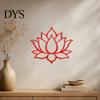 Acrylic Lotus Mirror Wall Sticker Sticker, Flower Decal, Zen Style Chinese Ornament Self Adhesive Decoration for Living Room Bedroom Yoga Studio