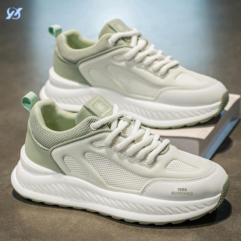 Men's shoes new spring and summer breathable mesh shoes casual versatile teenagers height increase running sports shoes Xiaobai