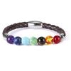 1pcs Bracelet For Men And Women Volcanic Stone Hand Beaded Colored Stone Stretch Hand Zircon