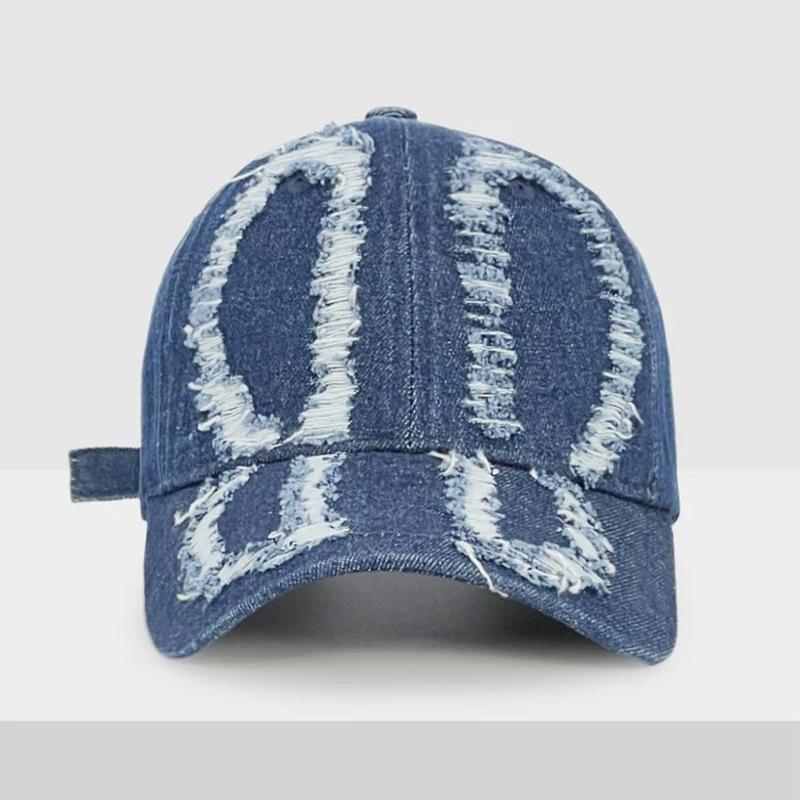 New Hole Denim Baseball Cap Spring And Autumn Old Grinding Casual Sunshade Sports Hat For Mem And Women Gorras
