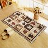 2025 New Coffee&Carnations Carpet Rug for Living Room Bedroom Home Sofa Decoration,Kids Play Non-slip Floor Mat11