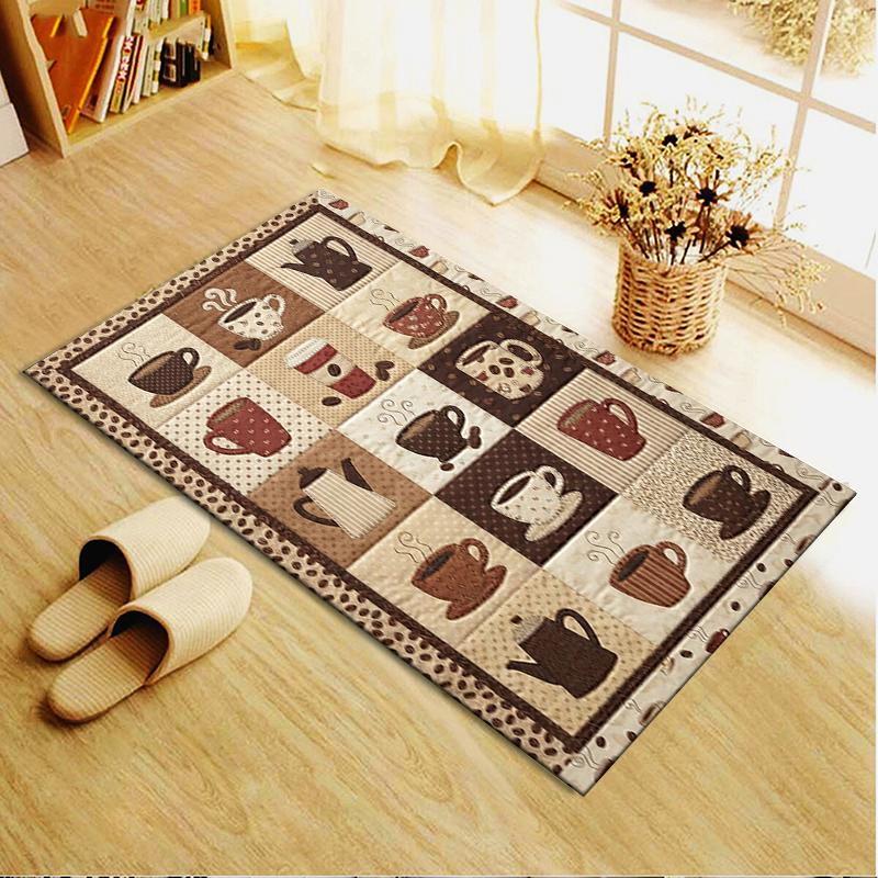 2025 New Coffee&Carnations Carpet Rug for Living Room Bedroom Home Sofa Decoration,Kids Play Non-slip Floor Mat11