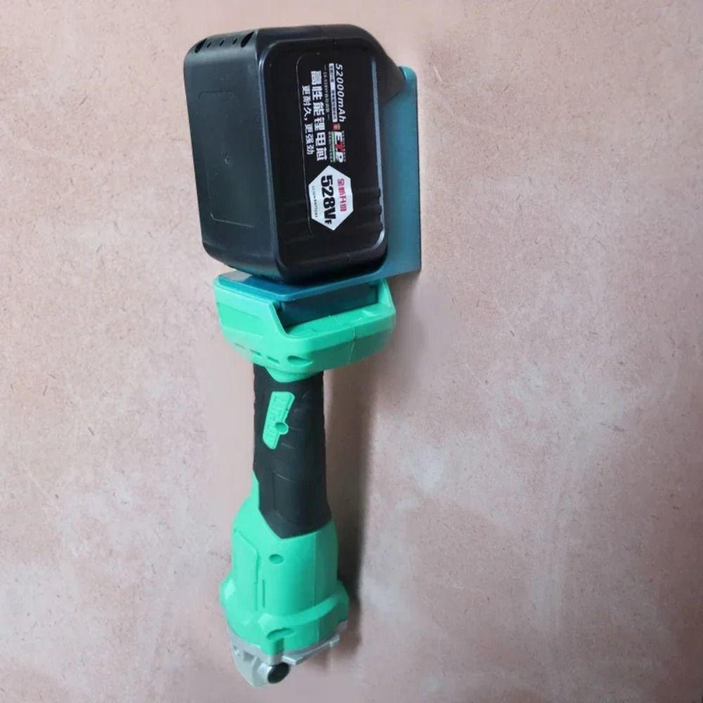

Wall Holder Storage Rack Plastic Electric Tool Holder Battery Mount Holder Office чорний