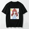 Casual Anime Crew Neck T-shirt Printed with Yuuko Yoshida from The Demon Girl Next Door Women And Men T-shirt
