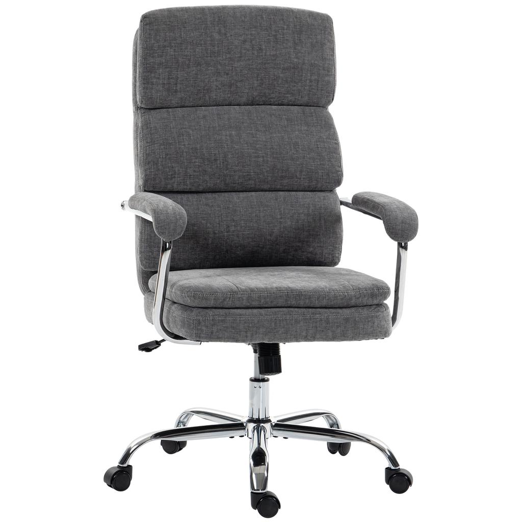 Home Office Chair, Height-Adjustable 360 Degrees Swivel Desk Chair for the Home Office, Grey