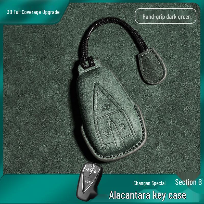 Changan CS75 Plus/CS55 Alcantara Suede Leather Car Key Protective Cover