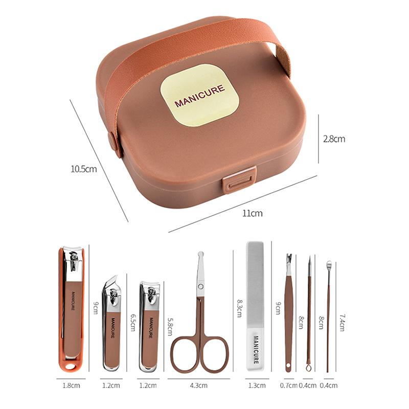 8-in-1 Nail Set Tool for Manicure Box Professional Pedicure Nail Cutter Set Nail Care Nail Clipper Kit