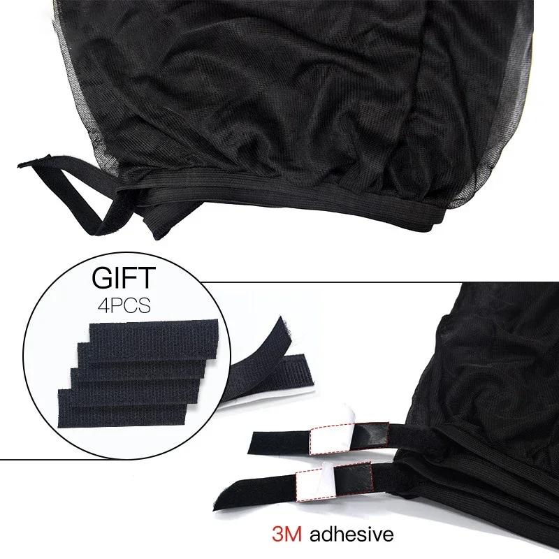 2PCS Universal Privacy Window Mest Mosquito Net Window UV Protect Side Window Sunshade Mesh Sun Visor Protection Car Accessories