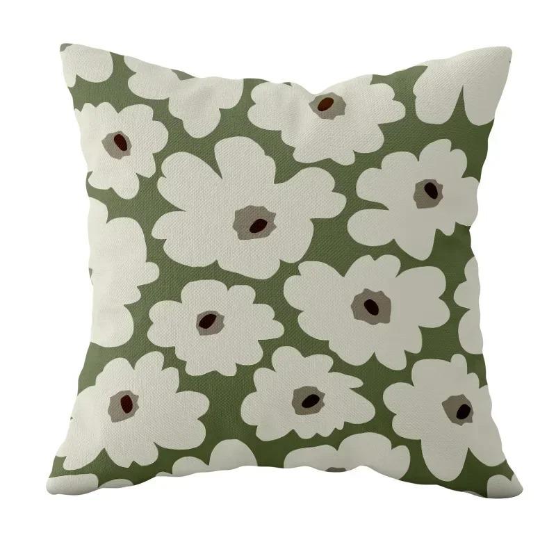 Home Decor Geometric & Floral Patterned Decorative Cushions Pattern Cushion Cover Suitable for Sofa Bedroom Car Pillow Cover