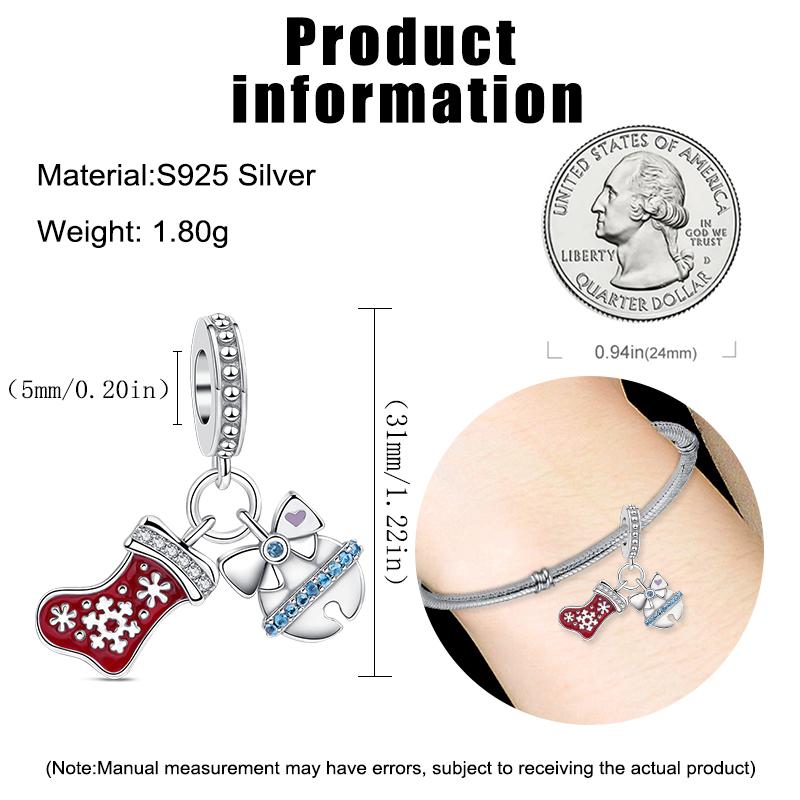 Red Series Charms Heart Lipstick High Heels Bead 925 Sterling copper Dangle Fit Original Pendant Bracelet For Woman Zircon