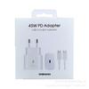 Compatible with Samsung Original 45W Charger and Cable, EU Spec, White for S22 Ultra, Note 20, Note 20 Plus