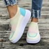 Fashion 2024 New Women Non-slip Walking  Breathable Comfortable Soft Bottom Sneakers Round Toe Thick Bottom Sneakers Zapatos Para Mujer