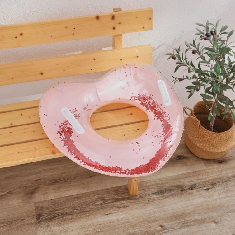 Swim Float Rings Swimming Pool Hoop Pool Float Love Heart Shape Float Inflatable Swimming Rings Inflatable Swims Rings