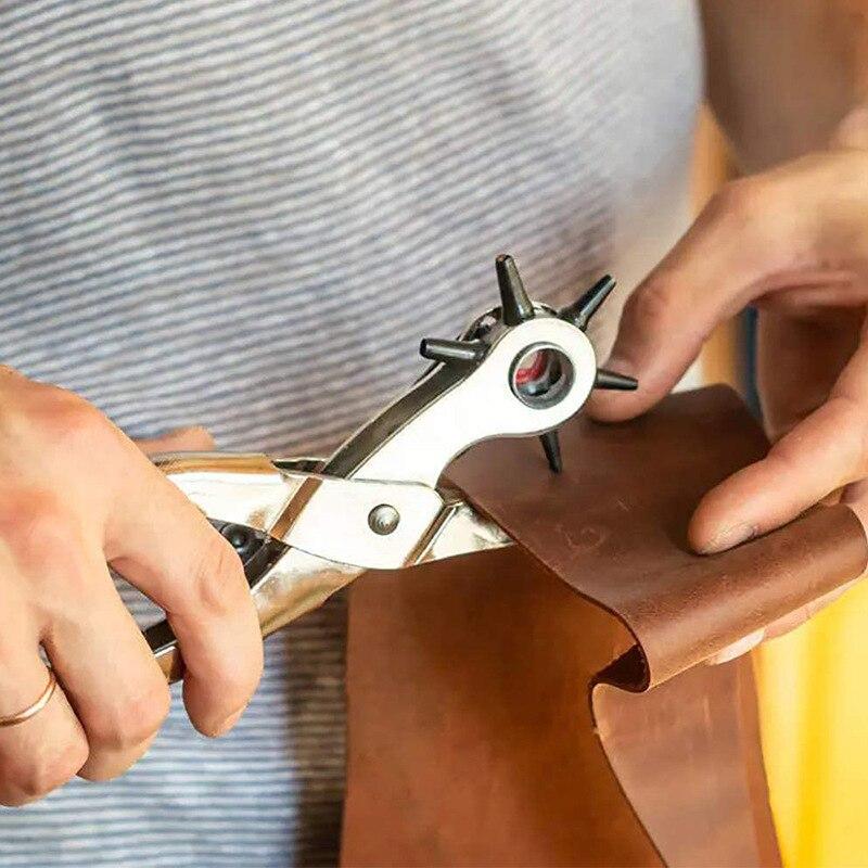 Professional Leather Punch Tool For Belts Watch Straps Handbag Multi Function Pliers