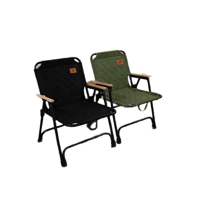 Reclining Outdoor Folding Chair with Backrest for Camping, Barbecue, Fishing, and Balcony Use.