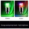 2/4PCS Colorful LED Wheel Valve Lights Motorcycles Bicycles Car Wheel Tire Valve Caps Universal Dustproof Bicycle Valve Cover Valve Stems 1