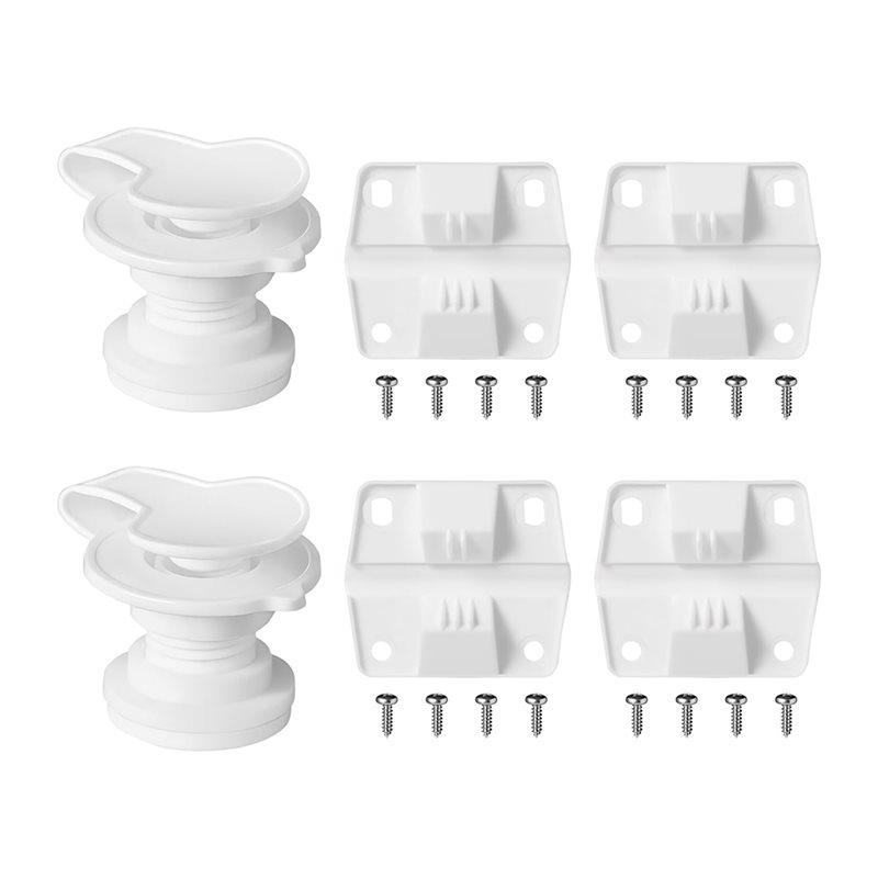 

Cooler Replacement Parts Set With Standard Drain Plug Assembly(1 Shaft), Cooler Plastic Hinge Set білий