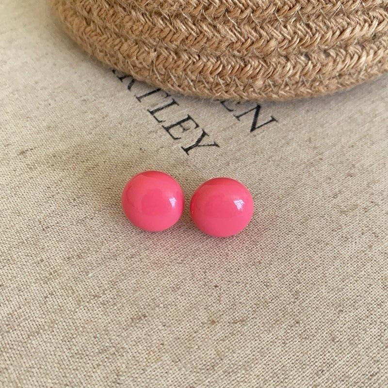 Rainbow Bean Earrings New Dopamine Colored Simple Unique Beautiful Vitality Sweet Earrings Girls Daily Vacation Jewelry Gift